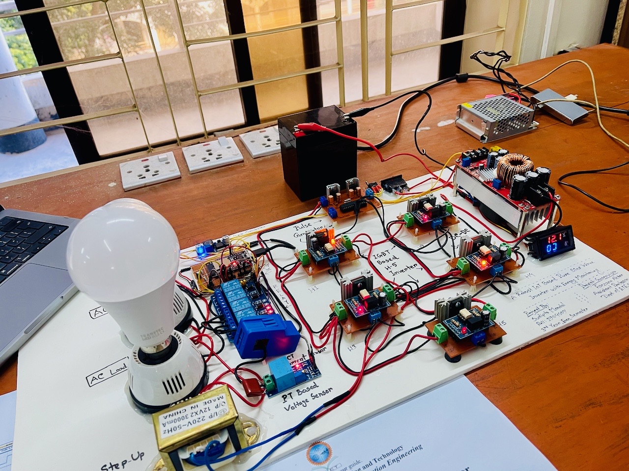 An IoT IGBT Based Pure Sine Wave Inverter Design